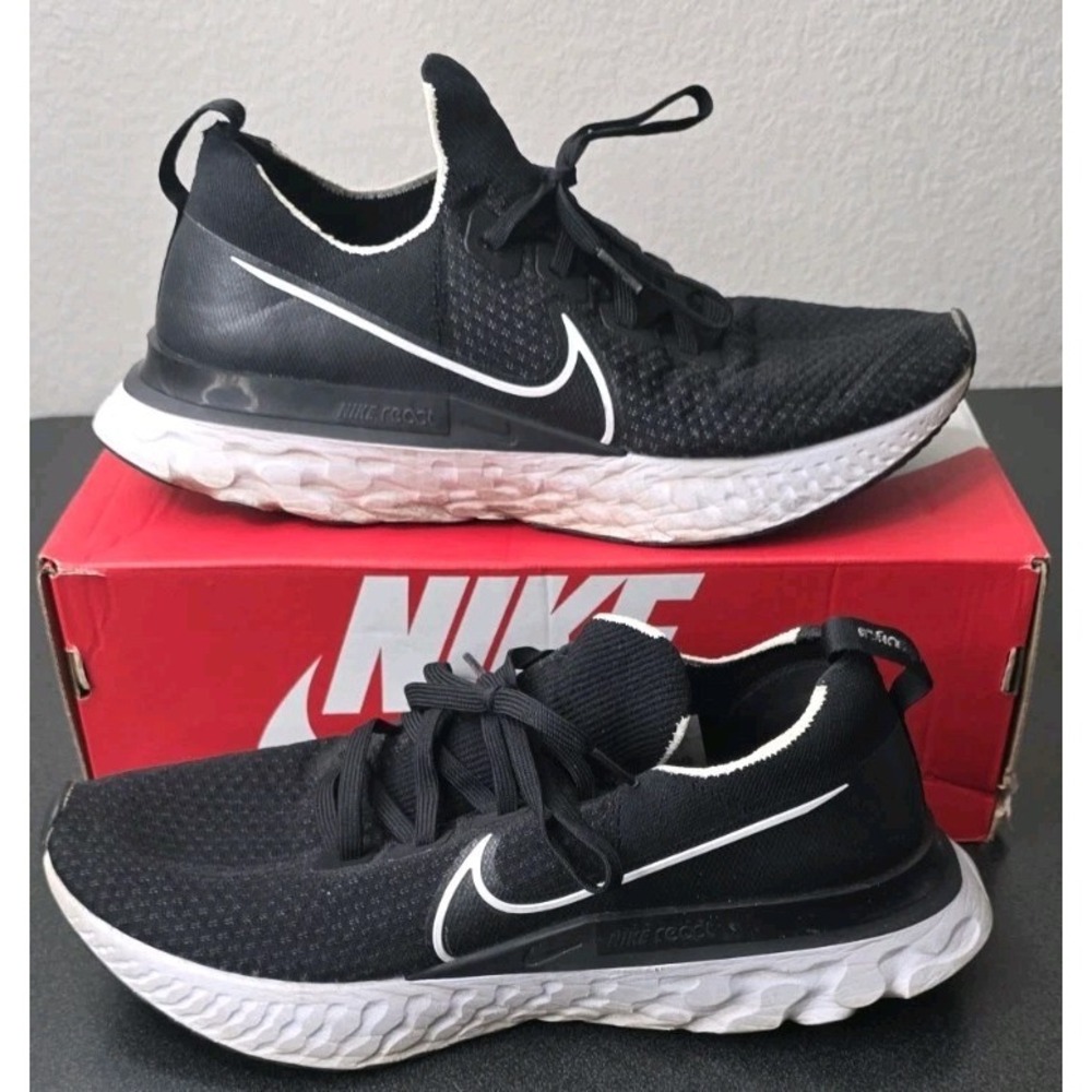 Nike React Infinity Run Black White Men 13 Sneaker Shoe Gym Training